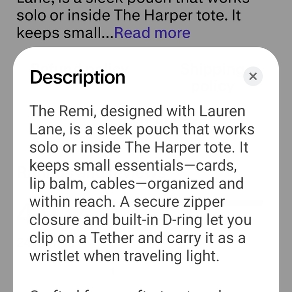 The Remi Blue Clutch - Picture 2 of 6